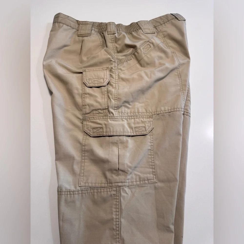 5.11 Tactical Men’s Ripstop Pants Color Tan Size 38x34 Rugged Military Police - Picture 4 of 11